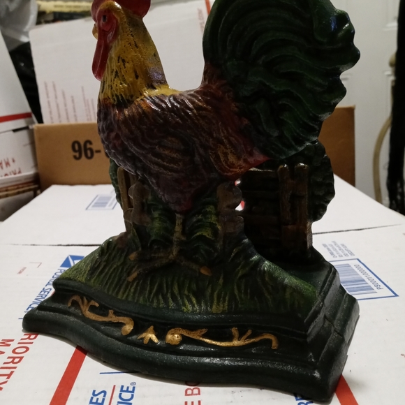 🐥VINTAGE CAST IRON NAPKIN HOLDER. A FANTASTIC GIFT. 🎁 - Picture 8 of 9